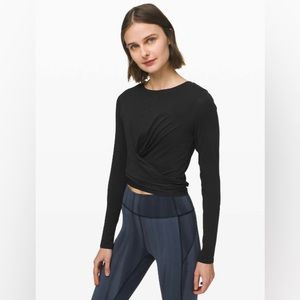 Lululemon Time to Restore Long Sleeve Wrap Style Tee Shirt